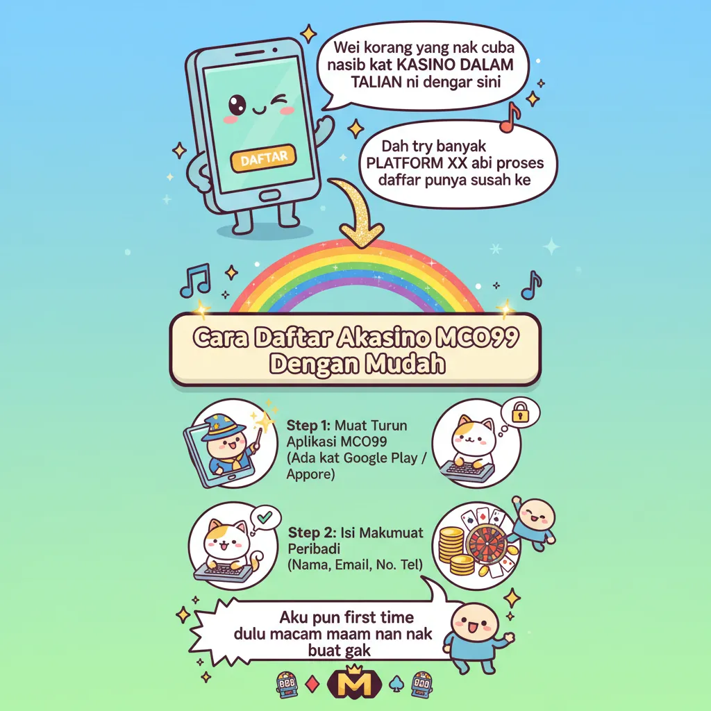 Cara Daftar Akaun Kasino MCO99 dengan Mudah